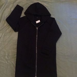 Scuba long zip hoodie